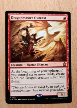 Mtg Magic: Ausgestoßener Drachenmeister /Dragonmaster Outcast, English Nearmint - Image 2