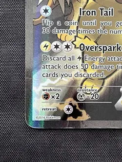 Pokemon Pikachu EX XY124 Black Star Promo 2016 Holo Card TCG - HP - Image 2