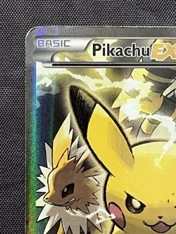 Pokemon Pikachu EX XY124 Black Star Promo 2016 Holo Card TCG - HP - Image 3