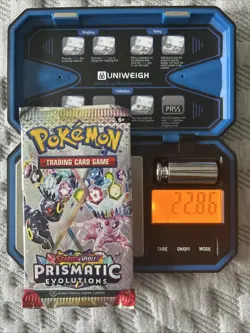 VERY HEAVY 🔥22.86g🔥 Pokemon TCG Prismatic Evolutions Booster Pack SEALED - Image 1