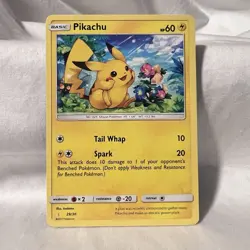 Pikachu 14/30 Pokemon Sun & Moon Trainer Kit Lycanroc & Alolan Raichu 2017 - Image 1