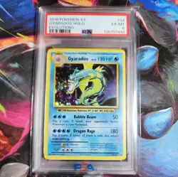 2016 POKEMON XY EVOLUTIONS GYARADOS HOLO 34/108 PSA 6 EX-MT - Image 1
