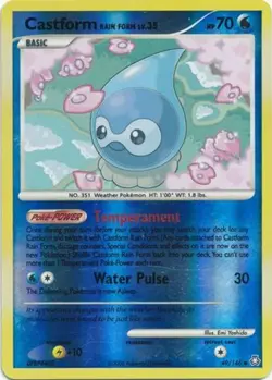 1x Castform Rain Form - 49/146 - Uncommon - Reverse Holo Lightly Played Pokemon - Image 1