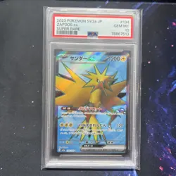 PSA 9 MINT JAPANESE POKEMON 2023 ZAPDOS ex 194/165 POKEMON 151 SUPER RARE SV2a - Image 3