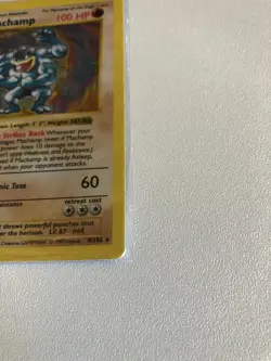 Pokemon TCG Machamp Base Set 8/102 Holo 1st Edition Holo Rare - Image 2