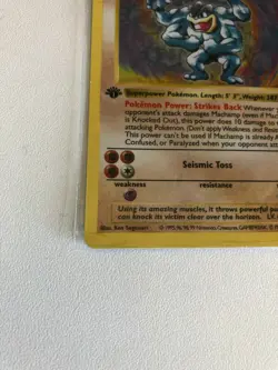 Pokemon TCG Machamp Base Set 8/102 Holo 1st Edition Holo Rare - Image 4