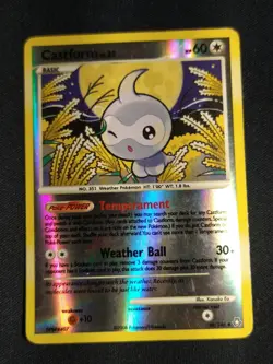 Pokemon Castform 48/146Reverse Holo Diamond & Pearl Legends MP - Image 1