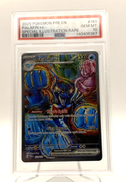 Palafin ex 151/131 Prismatic Evolutions Special Illustration Rare Pokemon PSA 10 - Image 1