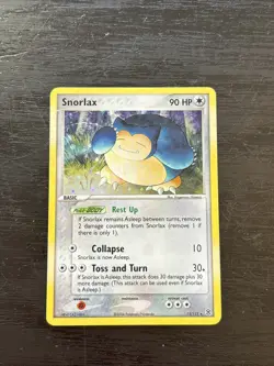 2004 POKEMON EX FIRE RED & LEAF GREEN #15 SNORLAX-HOLO NM See Pics - Image 1