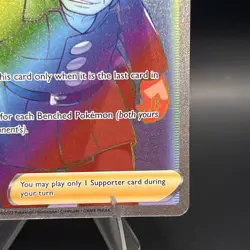 Pokemon TCG Brandon Silver Tempest 203/195 Holo Secret Rare NM - Image 4