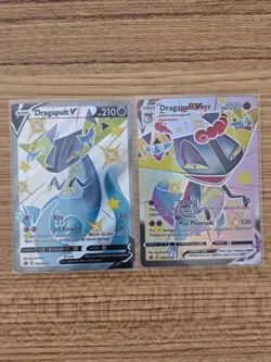 Pokemon TCG Shining Fates Dragapult V & Dragapult Vmax - Image 1
