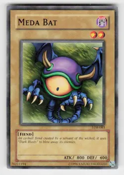 The Legend of Blue Eyes White Dragon #LOB-083 Meda Bat - Image 1