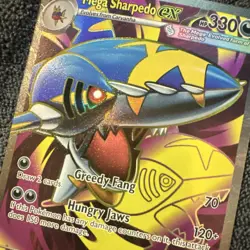 Mega Sharpedo ex 113/094 Phantasmal Flames Ultra Rare Holo Pokemon Card TCG NM - Image 2