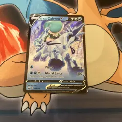 Ice Rider Calyrex V 045/198 - Chilling Reign Pokemon TCG Ultra Rare - NM Card(K) - Image 1