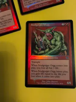 Soulgorger Orgg x3. Nightmare Judgment.Old VIntage.MTG 3 Card.FOIL - Image 2