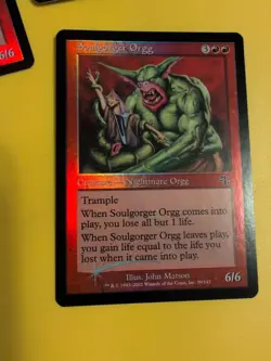 Soulgorger Orgg x3. Nightmare Judgment.Old VIntage.MTG 3 Card.FOIL - Image 5