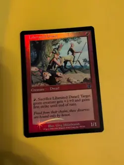 Liberated Dwarf. Judgment.Old VIntage.MTG Card.FOIL - Image 1