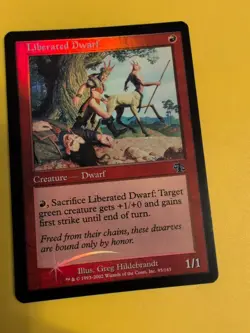 Liberated Dwarf. Judgment.Old VIntage.MTG Card.FOIL - Image 5