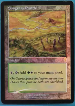 Sungrass Prairie FOIL Odyssey HEAVILY PLD Land Rare CARD (456663) ABUGames - Image 1