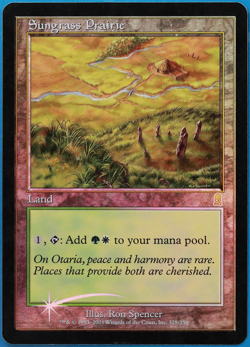 Sungrass Prairie FOIL Odyssey PLD Land Rare MAGIC MTG CARD (ID# 501292) ABUGames - Image 1