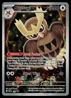 Pokemon Card - Noctowl Scarlet & Violet Promo 141 Holo Illustration Rare - Image 1