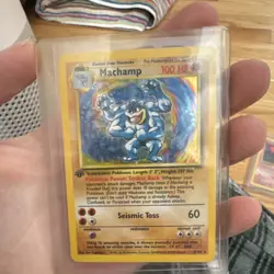 Pokemon Machamp 1st Edition Holo Rare Deck Exclusives 008/102 100 HP Card - Image 1