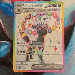 Pokemon TCG Umbreon ex SVP176 Full Art Promo EX Scarlet & Violet Holo Card - Image 1