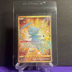 Pokemon Celebrations Mew 25th Shiny Gold Holo Card 025/025 Secret Rare NM - Image 1