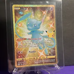Pokemon Celebrations Mew 25th Shiny Gold Holo Card 025/025 Secret Rare NM - Image 2
