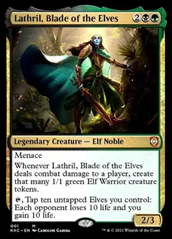 MTG - Lathril, Blade of the Elves - Kaldheim Commander - X1 - (NM) - #D7645 - Image 1