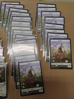 28x Hare Apparent Lot 22x Rabbit Tokens Mtg Magic The Gathering Foundations - Image 4