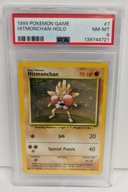1999 Pokemon Game Hitmonchan-Holo #7 PSA 8 - Image 1
