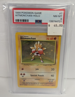 1999 Pokemon Game Hitmonchan-Holo #7 PSA 8 - Image 3
