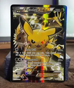 Pikachu EX XY124 Holo Promo XY Black Star Promos 2013 Pokemon MP - Image 1