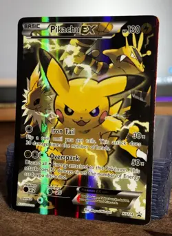 Pikachu EX XY124 Holo Promo XY Black Star Promos 2013 Pokemon MP - Image 2