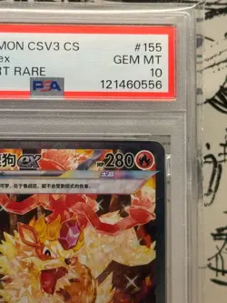 Arcanine Ex #155/130 Exclusive Art Fearless Terastal Pokemon PSA 10 2025 Chinese - Image 3