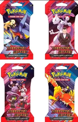 Pokemon Destined Rivals SEALED Sleeved Booster Pack - Image 1