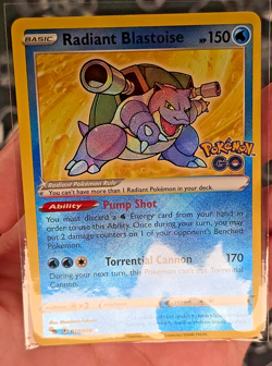 Radiant Blastoise 018/078 Pokemon GO - Pokemon TCG Holo - NM - Image 3