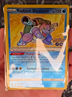 Radiant Blastoise 018/078 Pokemon GO - Pokemon TCG Holo - NM - Image 5