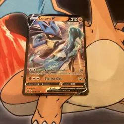 Pokemon Lucario V 078/189 Astral Radiance Ultra Rare Holo LP (K) - Image 1