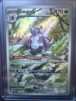 Pokemon TCG: Nidoking 174/165 Illustration Rare Scarlet & Violet 151 - Near Mint - Image 1