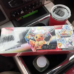 Pokemon Prismatic Evolutions Sam’s Club Exclusive Surprise Box + Booster Bundle - Image 1