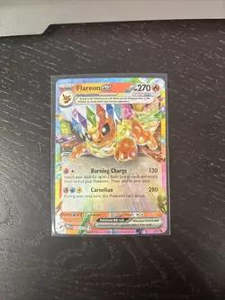 Flareon EX 014/131 Sv: Prismatic Evolutions Holo NM Pokemon TCG - Image 1