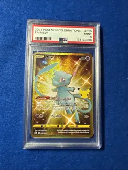 2021 Pokemon TCG Celebrations Mew PSA 9 Mint - Image 1
