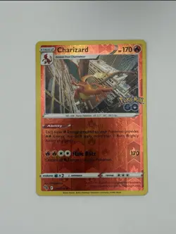Pokemon - Charizard - 010/078 - Pokemon GO - Reverse Holo - NM/M - Image 1