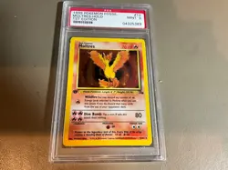 1999 Pokemon TCG Fossil 1st Edition #12 Moltres Holo PSA 9 MINT WOTC Vintage - Image 1