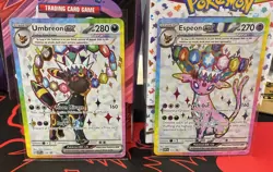 Pokemon TCG Prismatic Evolutions Promos Umbreon 176 & Espeon 175 NM - Image 1