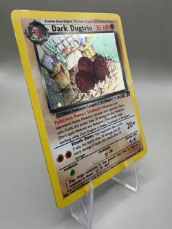 Dark Dugtrio 6/82 Holo – Team Rocket Set – Vintage Pokemon Card - Image 1