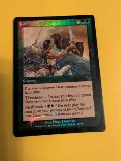 Grizzly Fate. Sorcery. Judgment.Old VIntage. MTG Card. FOIL - Image 3