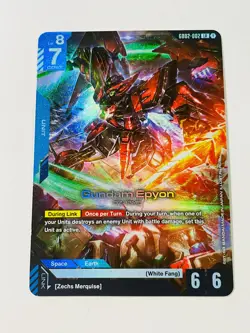 Gundam Epyon LR GD02-002 Foil Dual Impact Gundam Card Game English NM Wing W - Image 3